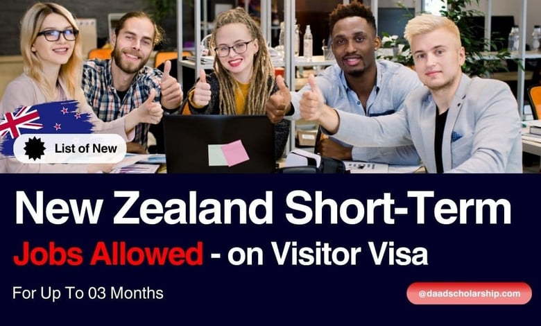 New Zealand Visitor Visa Now Allow Up to 3 Months of Short Term Work Permit