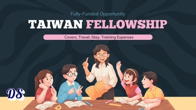 Taiwan NGO Fellowship 2026 Covers Travel, Stay & Training - Applications Open