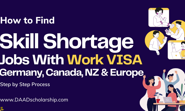 How to Find Skill Shortage Jobs in Germany, Canada, New Zealand, Europe in 2024