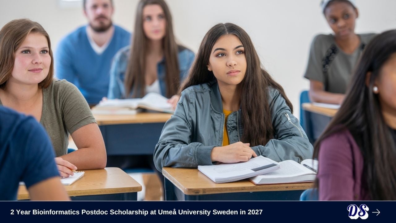 2 Year Bioinformatics Postdoc Scholarship at Umeå University Sweden in 2027