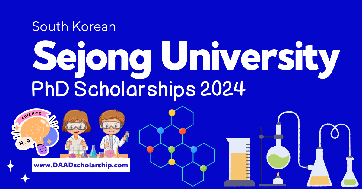 Sejong University Scholarships 2024 for PhD Admissions
