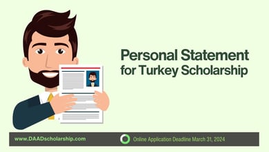 Personal Statement for Application Submission for Turkey Government Scholarship 2025