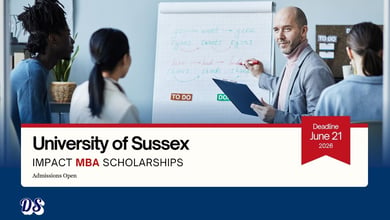 University of Sussex MBA Impact Scholarship 2026 with Up to £5,000 Tuition Fund