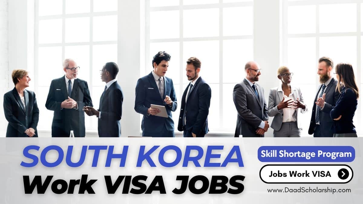 South Korean Work VISA Jobs of Skill Shortages in 2024