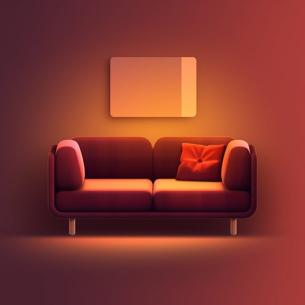 Red Interior Design Logo Crunchy Logo