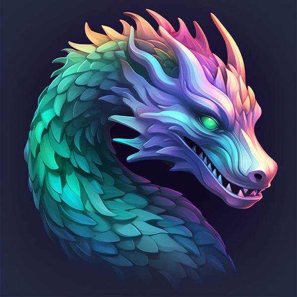 Colorful Dragon Logo