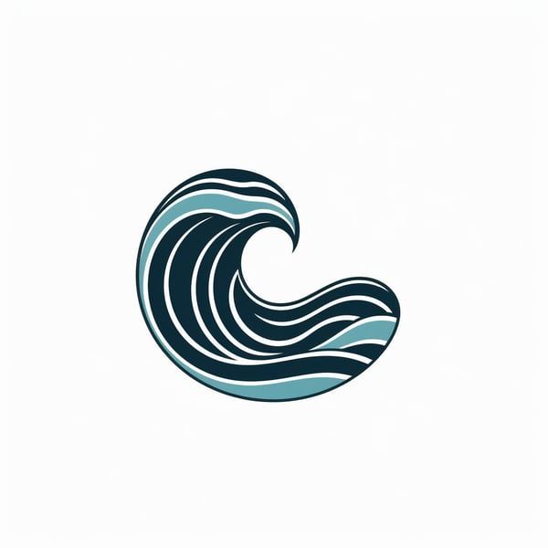 Minimalistic Wave Logo
