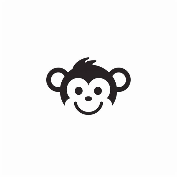 Minimalistic Monkey Logo