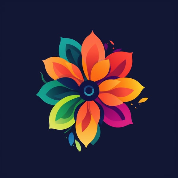 Colorful Flower Logo