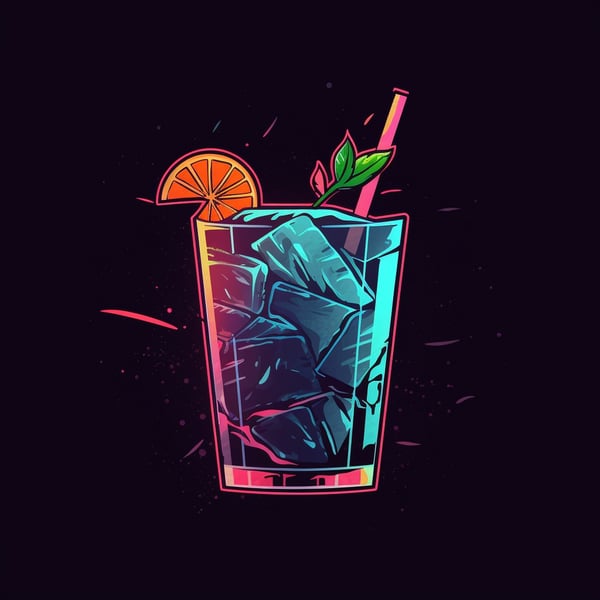 Colorful Cocktail Logo