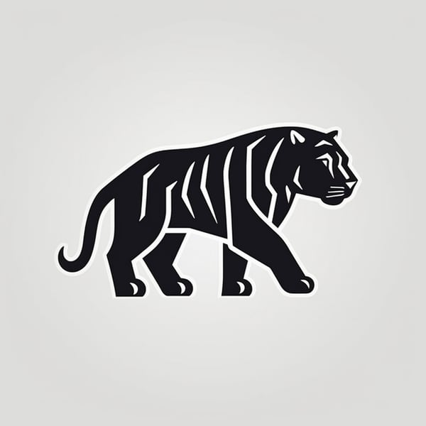 Minimalistic Tiger Logo