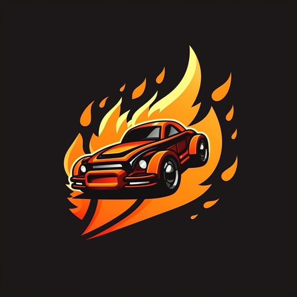 Flame Car Logo