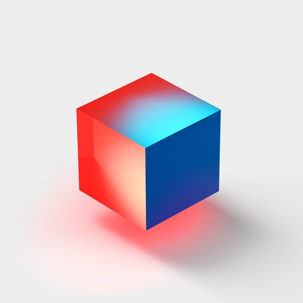Red & Blue Cube Logo