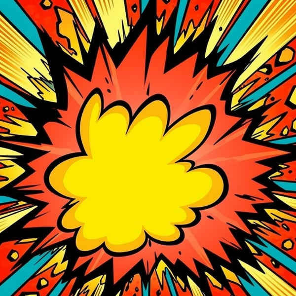 Comic Explosion Boom Logo