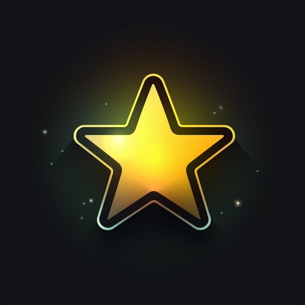 Black & Yellow Star Logo