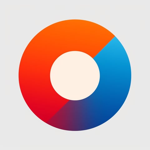 Blue & Orange Circle Logo