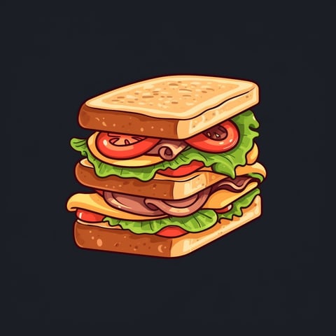 Illustration Sandwich Logo