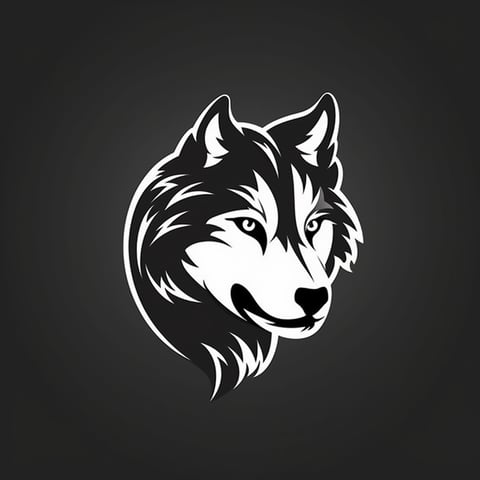 B&W Wolf Logo