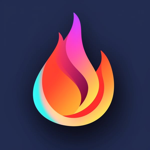 Colorful Flame Logo