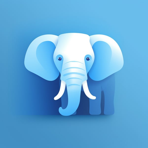 Minimalistic Elephant Logo