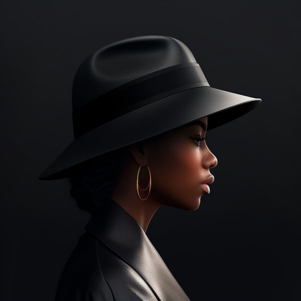 Woman with Hat Logo