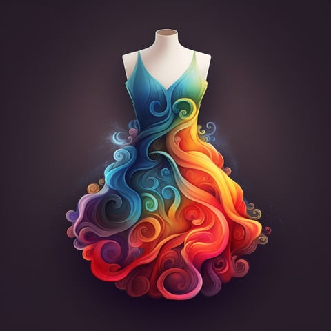 Magic Swirl Dress Logo