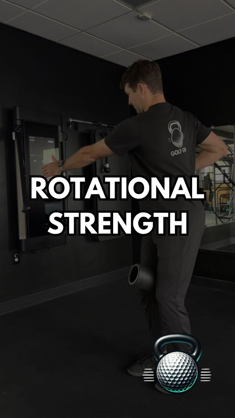 This rotational strength drill will help increase your thoracic rotation mobility and strength of your upper body pull - great combo for a golfer

Most importantly, keep your knees close together by squeezing a foam roller so you can isolate the upper body turn.

#golfgym #mytpi
