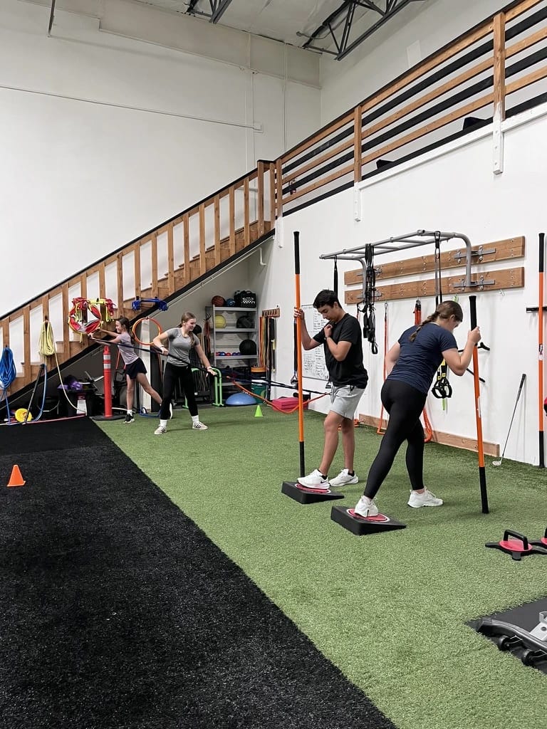 Golf performance training at Portland Indoor Golf Club