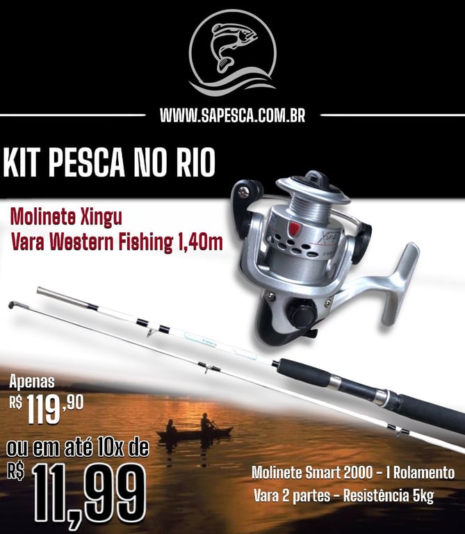 KIT DE PESCA PARA RIO