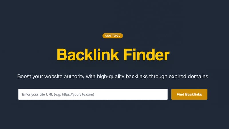 GoneDomains has the authority backlink filter which helps to search for quality and authority expired domains and backlinks.