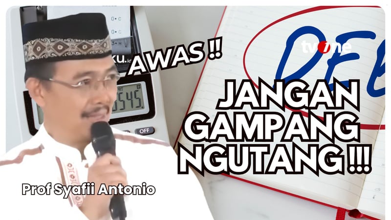 Gaya Elit tapi Dompet Sulit. Hutangkah Solusinya?? | Prof. Syafii Antonio | Damai Indonesiaku