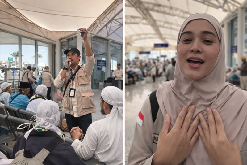 Senyum Tulus Petugas Antar Jemaah Haji Gelombang Kedua Pulang ke Tanah Air