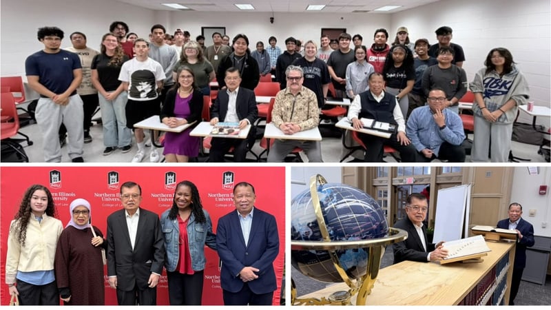 Jusuf Kalla Sampaikan Kuliah Umum di NIU, Harvard, dan Yale University Bahas Masa Depan Indonesia