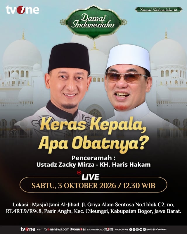 Saksikan Live Damai Indonesiaku | Keras Kepala, Apa Obatnya? | tvOne