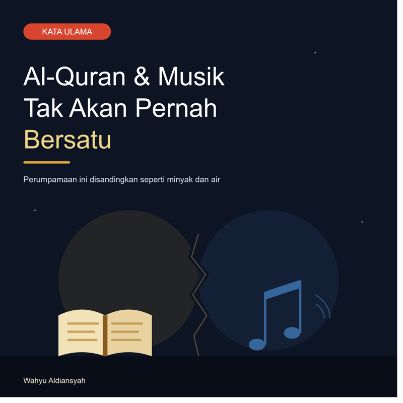 Al-Quran dan Musik Tak Akan Pernah Bersatu