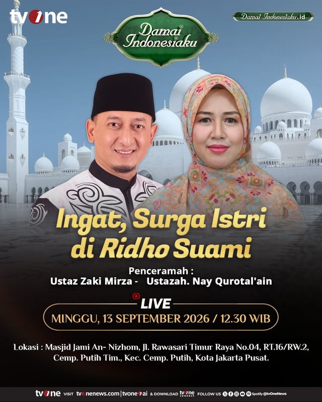 Live Damai Indonesiaku | Ingat, Surga Istri di Ridho Suami | tvOne