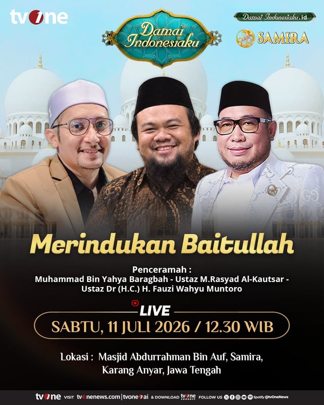 Saksikan Live Damai Indonesiaku | Merindukan Baitullah | tvOne