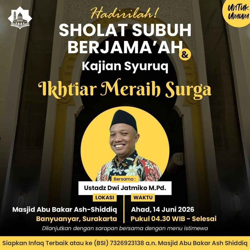 Gelorakan Subuh Jemput Surga