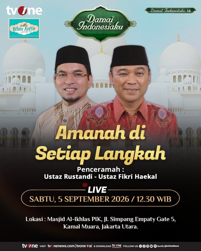 Saksikan Live Damai Indonesiaku | Amanah di Setiap Langkah | tvOne