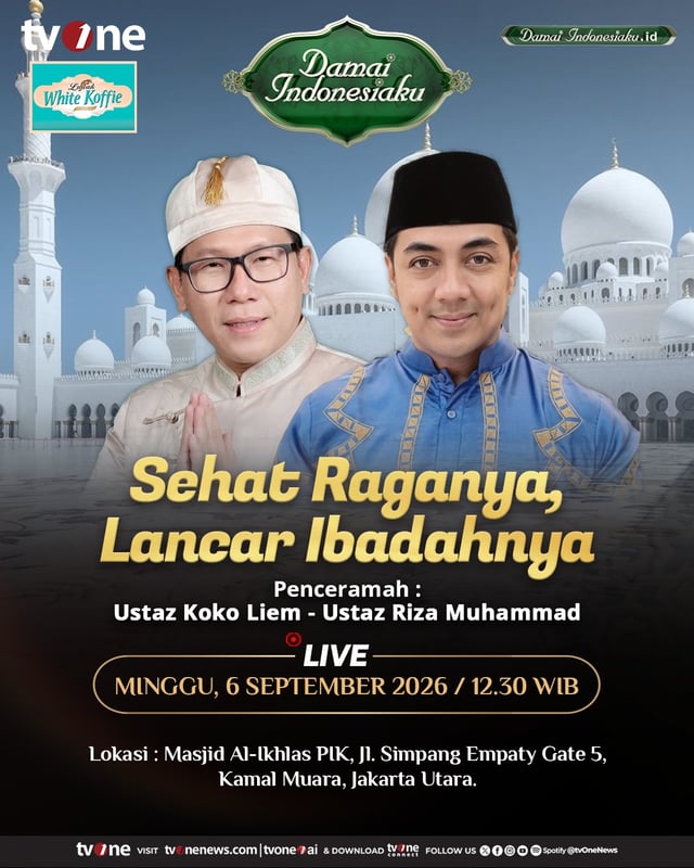 Saksikan Live Damai Indonesiaku | Sehat Raganya, Lancar Ibadahnya | tvOne