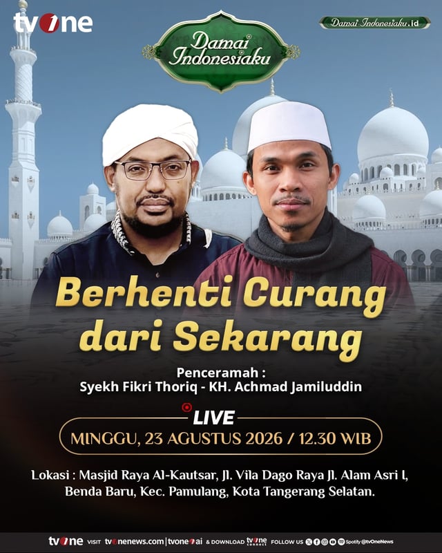 Saksikan Live Damai Indonesiaku | Berhenti Curang dari Sekarang | tvOne