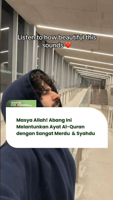 Masya Allah! Abang Ini Melantunkan Ayat Al-Quran dengan Sangat Merdu & Syahdu