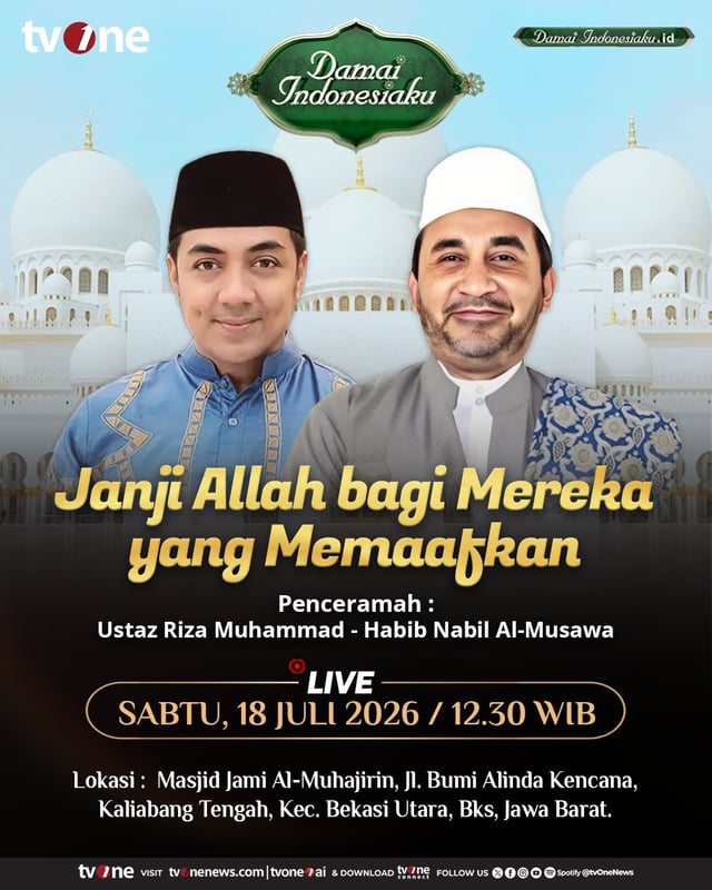 Saksikan Live Damai Indonesiaku | Janji Allah bagi Mereka yang Memaafkan | tvOne
