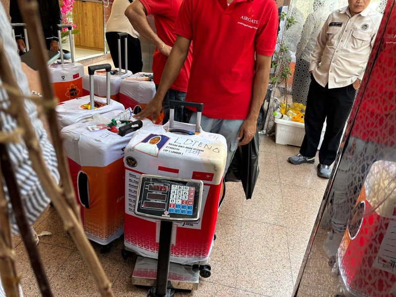 Jelang Pemulangan Gelombang Kedua, Penimbangan Koper Mulai Dilakukan di Madinah