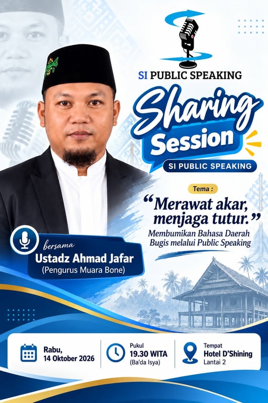 SI Public Speaking Barru Ajak Public Speaker Hidupkan Kembali Bahasa Bugis Klasik