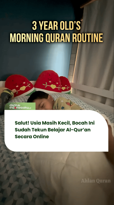 Salut! Usia Masih Kecil, Bocah Ini Sudah Tekun Belajar Al-Qur’an Secara Online