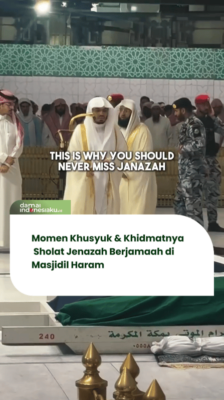 Momen Khusyuk & Khidmatnya Salat Jenazah Berjamaah di Masjidil Haram