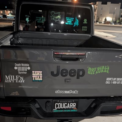 License plate: COUGARR,  State: CO