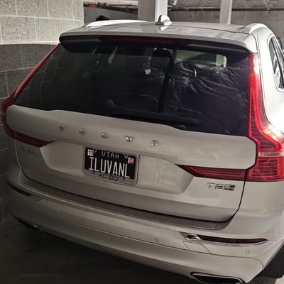 License plate: ILUVANL,  State: UT