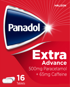 Panadol Extra Advance Tablets 16's 500g boxes from Harrisons Direct